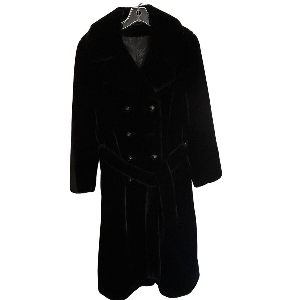 Vintage Borgazio Career Original Bunker Ramo Faux Fur‎ Coat Women's 8